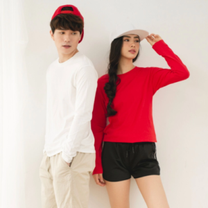 GILDAN Premium Cotton Unisex Men Women Adult Round Neck Long Sleeve T-Shirt 76400