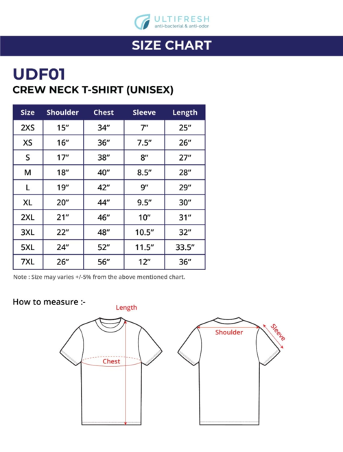 ULTIFRESH Plain T Shirt Lelaki Murah Jersey Microfiber Tshirt Jersi Quick Dry Slim Fit UDF01 - Image 3