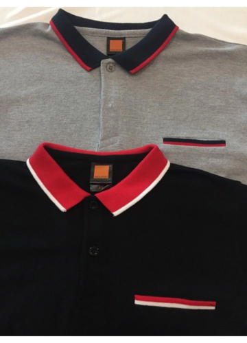 OREN SPORT HC15 Unisex CVC Honeycomb Tipped Collar & Cuff Polo T-Shirt - Image 2