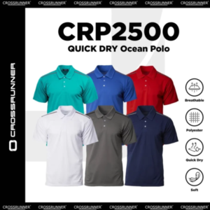 CROSSRUNNER Quick Dry Ocean Polo T-shirt Unisex CRP2500