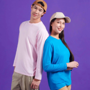 OREN SPORT Unisex Comfy Cotton Long Sleeve Basic Tee CT54