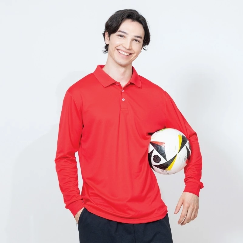 CROSSRUNNER Long Sleeve Polo Shirt Unisex Quick Dry Microfiber 150GSM Men Women Baju Polo Lengan Panjang CRP80400 - Image 4