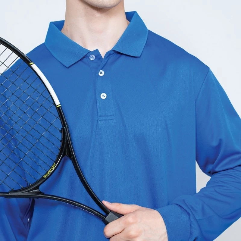 CROSSRUNNER Long Sleeve Polo Shirt Unisex Quick Dry Microfiber 150GSM Men Women Baju Polo Lengan Panjang CRP80400 - Image 5
