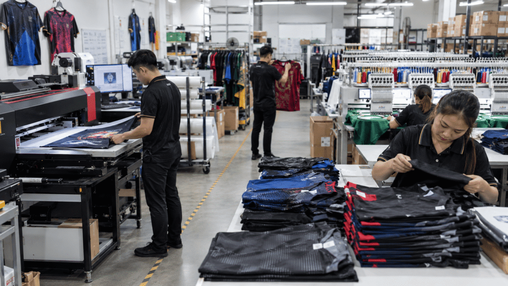 Production process for Sarawak batik sublimation shirt