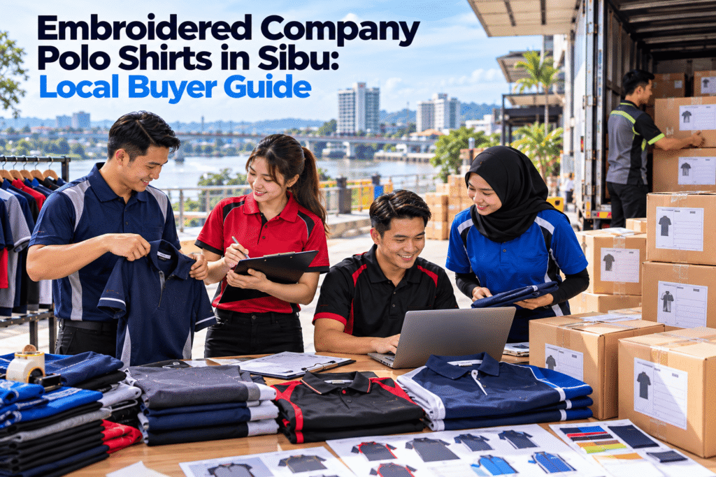 Embroidered Company Polo Shirts users in Sibu