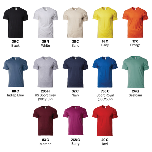 GILDAN Hammer Thick Cotton T-Shirt Unisex Adult Plain Round Neck Cotton T-Shirt (210gsm) HA00 - Image 7