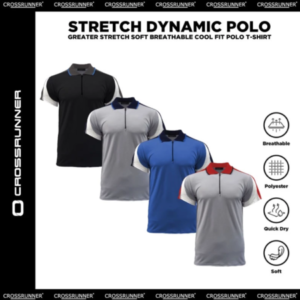 CROSSRUNNER Quick DryPolo Dynamic T-shirt Unisex CRP3200