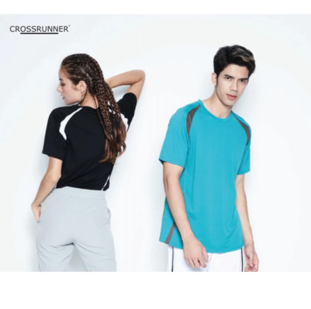 CROSSRUNNER Microfiber Quick Dry Zen Tee Round Neck Jersey Sport Training T-Shirt Unisex CRR1300 - Image 2