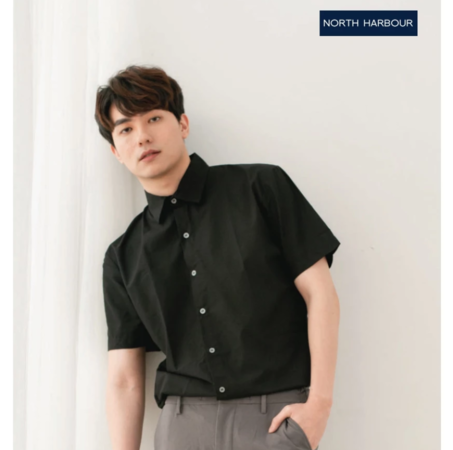 NORTH HARBOUR Business Shirt Premium Oxford Short Sleeve NHB1500 - Image 2