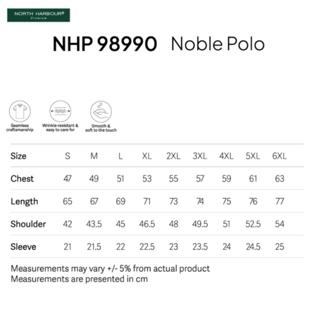 NORTH HARBOUR Noble Plain Polo Tee Baju Berkolar Collar Shirt NHP98990 - Image 4