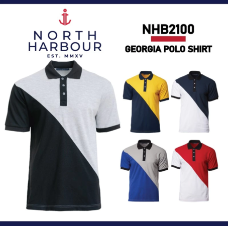 NORTH HARBOUR Unisex Signature Georgia Polo Shirt NHB2100