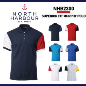 NORTH HARBOUR Unisex Superior Retail Fit Murphy Polo Cotton Polyester NHB2300