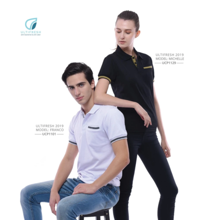 ULTIFRESH Plain Polo T Shirt Hybrid Minimalist Polo Tshirt Unisex UCP11 - Image 4