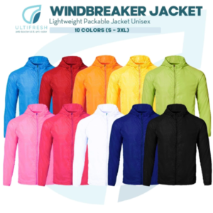 ULTIFRESH Windbreaker Jacket Unisex Lightweight Microfiber Jacket Unisex AKJ01