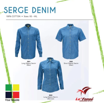 LEFONSE Woman Serge Denim - Female Long Sleeve Denim D03 - Image 2