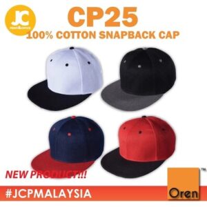 OREN SPORT Unisex Super Thick 100% Cotton Snapback 6-Panel Cap