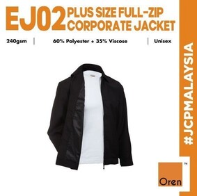 OREN SPORT EJ02 Unisex Executive Jacket Men's Full-Zip Collar Corporate Jacket Men fashion sesuai office pakai