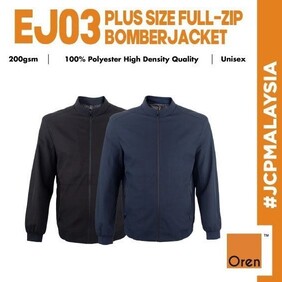OREN SPORT Full-Zip Executive Bomber Jacket EJ03 Unisex High Density Polyester Work Full Zip Jacket Bomber Jacket