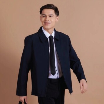 OREN SPORT Corporate Full Zip Jacket CJ02 Unisex 160gsm Polyester Lightweight Eco-Friendly Dyed Long Sleeve Jacket - Image 2