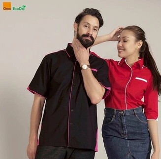 OREN SPORT Female Cutting F117 Corporate Uniform Women Polyester Premium Quality Collar Short Sleeve Uniform - Image 3