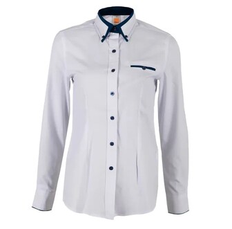Oren Sport Female Ladies F143 Corporate Business Long Sleeve Shirt - Image 3