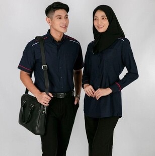 OREN SPORT Unisex Premium Corporate Uniform F146 65% Polyester 35% Viscose 200gsm Plain Corporate Business Uniform - Image 2
