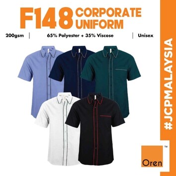 OREN SPORT F148 Unisex F1 Corporate Uniform Best Selling Polyester Premium Quality Collar Short Sleeve Uniform