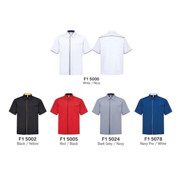 OREN SPORT Unisex F1 Corporate Uniform Best Selling Hidden Pocket Premium Quality Collar Short Sleeve Uniform F150 - Image 3