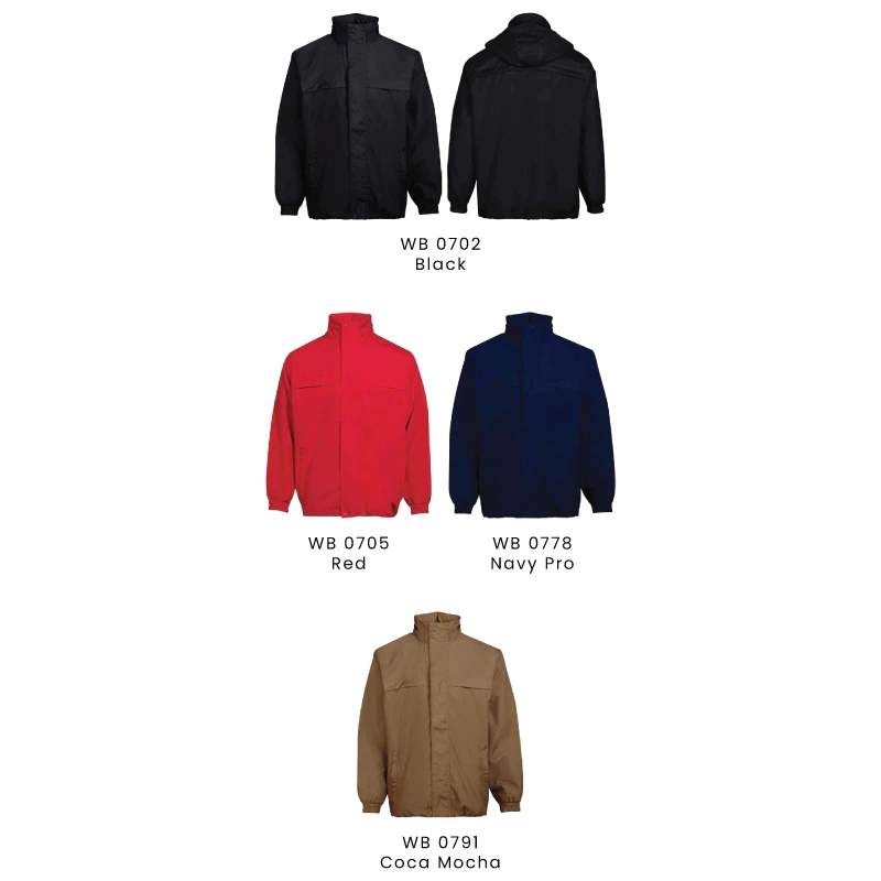 JCP x OREN SPORT Premium Windbreaker Full-Zip Hidden Hood Jacket Unisex 125gsm Polyester Windproof Waterproof WB07 - Image 2