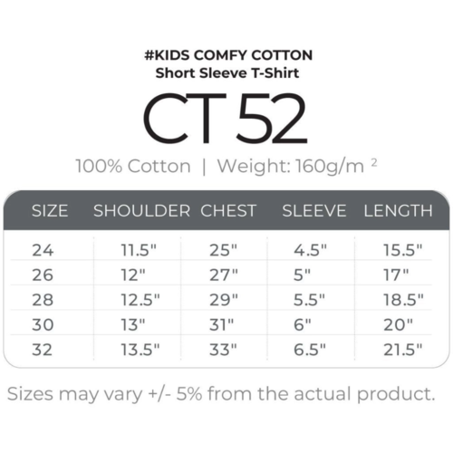 OREN SPORT Kids Unisex Comfy Cotton T-Shirt CT52 - Image 4