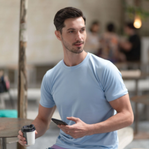 RIGHTWAY QDR51 Quick Dry Round Neck Microfiber T-Shirt