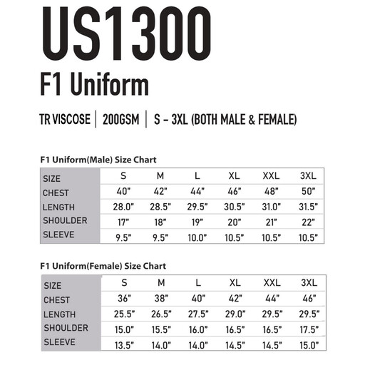 LEFONSE TR Cotton Corporate F1 Uniform US1300 Unisex Female Cutting 200gsm Premium Corporate Wear - Image 6