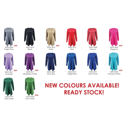 RIGHTWAY Jersi Muslimah Dress Blouse QDM56 - Image 6