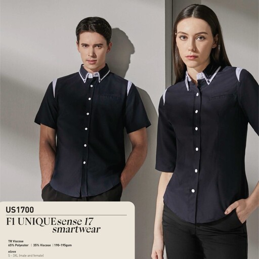 LEFONSE TR Viscose Corporate F1 Uniform Unisex Male & Female Cutting 200gsm Premium Corporate Wear US17 US17F - Image 2