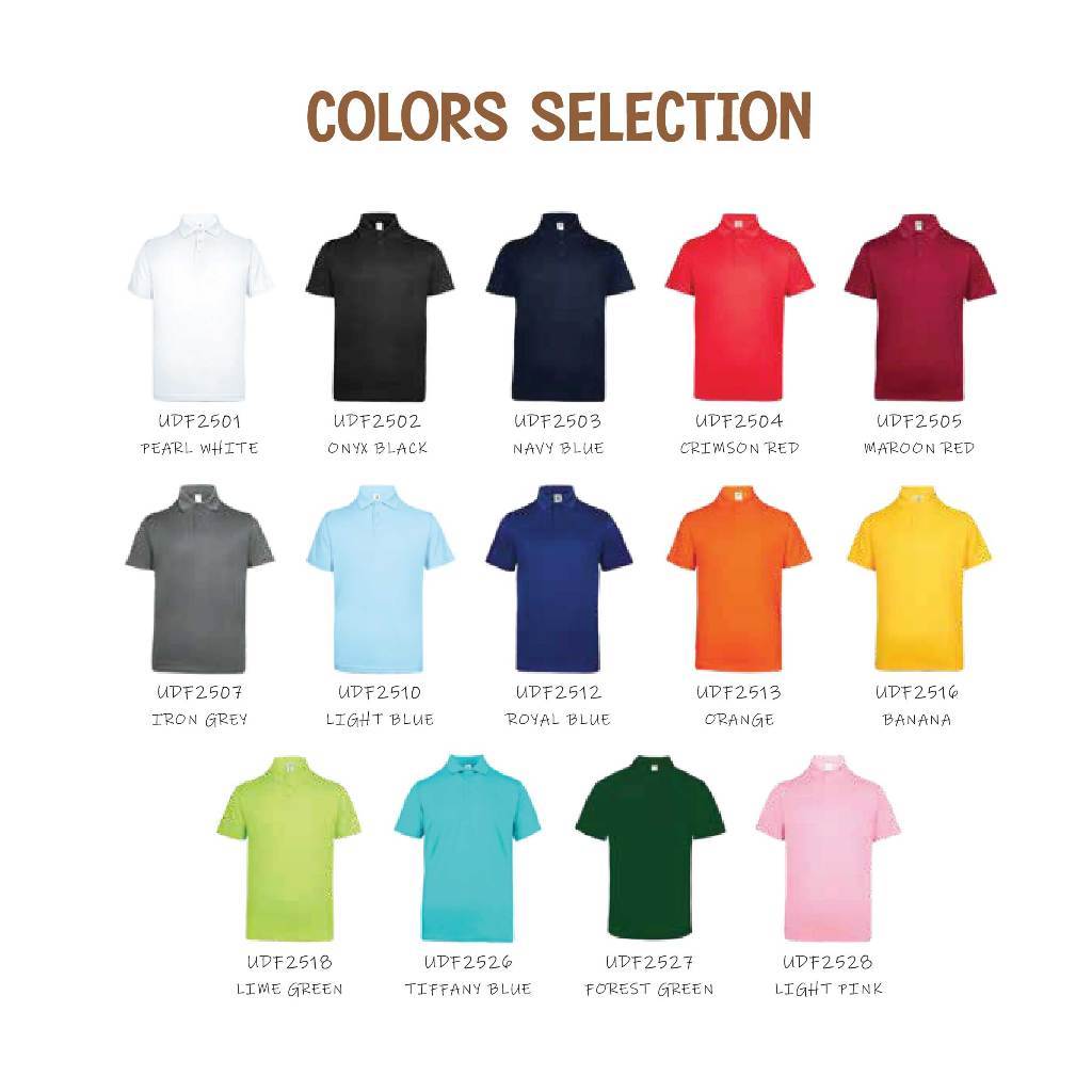ULTIFRESH Polo Kids Dry-Fit Polyester T shirt Youth Unisex Collar Shirt UDF25 - Image 2