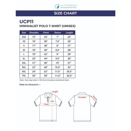 ULTIFRESH Plain Polo T Shirt Hybrid Minimalist Polo Tshirt Unisex UCP11 - Image 6
