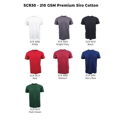 Rightway SCR30 Premium Siro Cotton 210gsm T-Shirt - Image 2