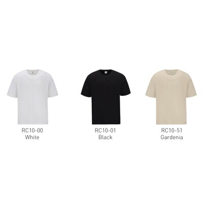 LEFONSE Extra Thick 300gsm Oversized Cotton T-Shirt Unisex Fullycomb Cotton Round Neck T-Shirt RC10 - Image 3