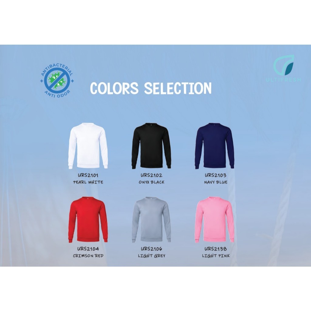 ULTIFRESH Baju Sweatshirt Plain Tebal 220gsm Long Sleeve Sweater URS21 - Image 2