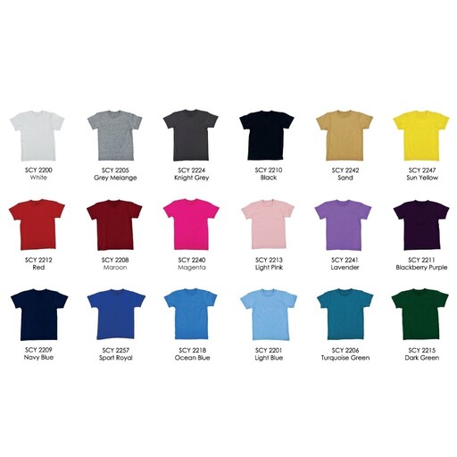 Rightway SCY22 Premium Siro Cotton 190gsm Kids T-Shirt - Image 4