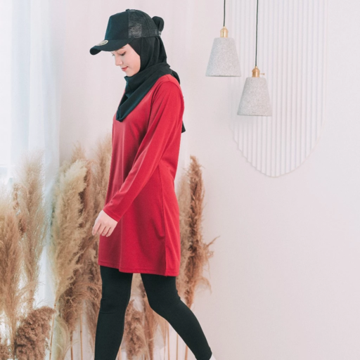 RIGHTWAY Jersi Muslimah Dress Blouse QDM56 - Image 5
