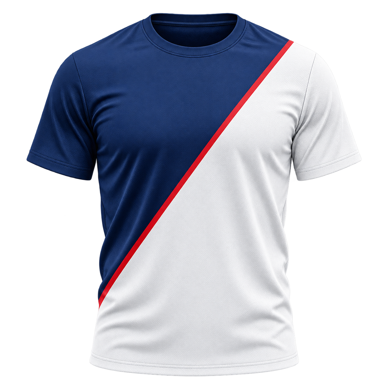 Diagonal split jersey design