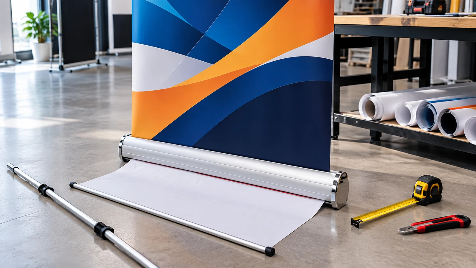Roll-Up Banner Artwork: Keep Important Content Clear of the Cassette and Trim