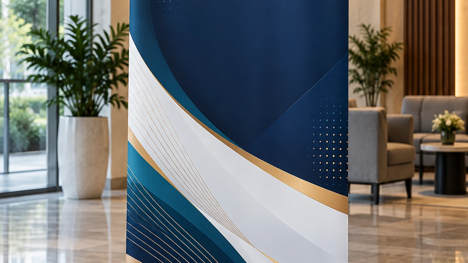 Roll-Up Banner Artwork: Keep Important Content Clear of the Cassette and Trim supporting image