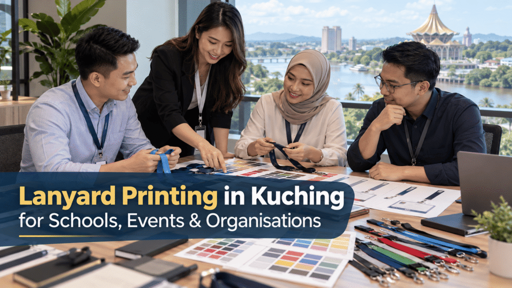 Custom lanyard printing planning for Kuching business and event buyers