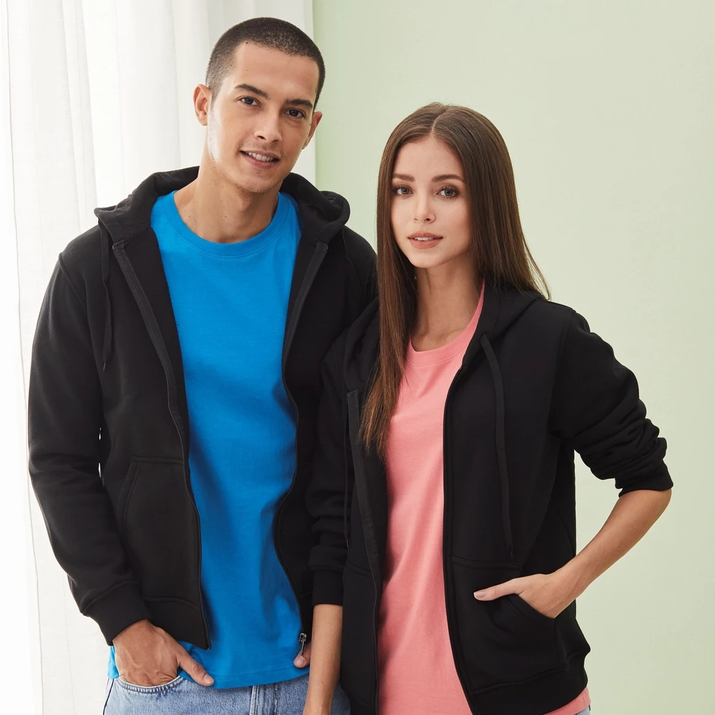 LEFONSE FJ01 Fleece Zip Hoodie Jacket Unisex 280gsm - Image 4