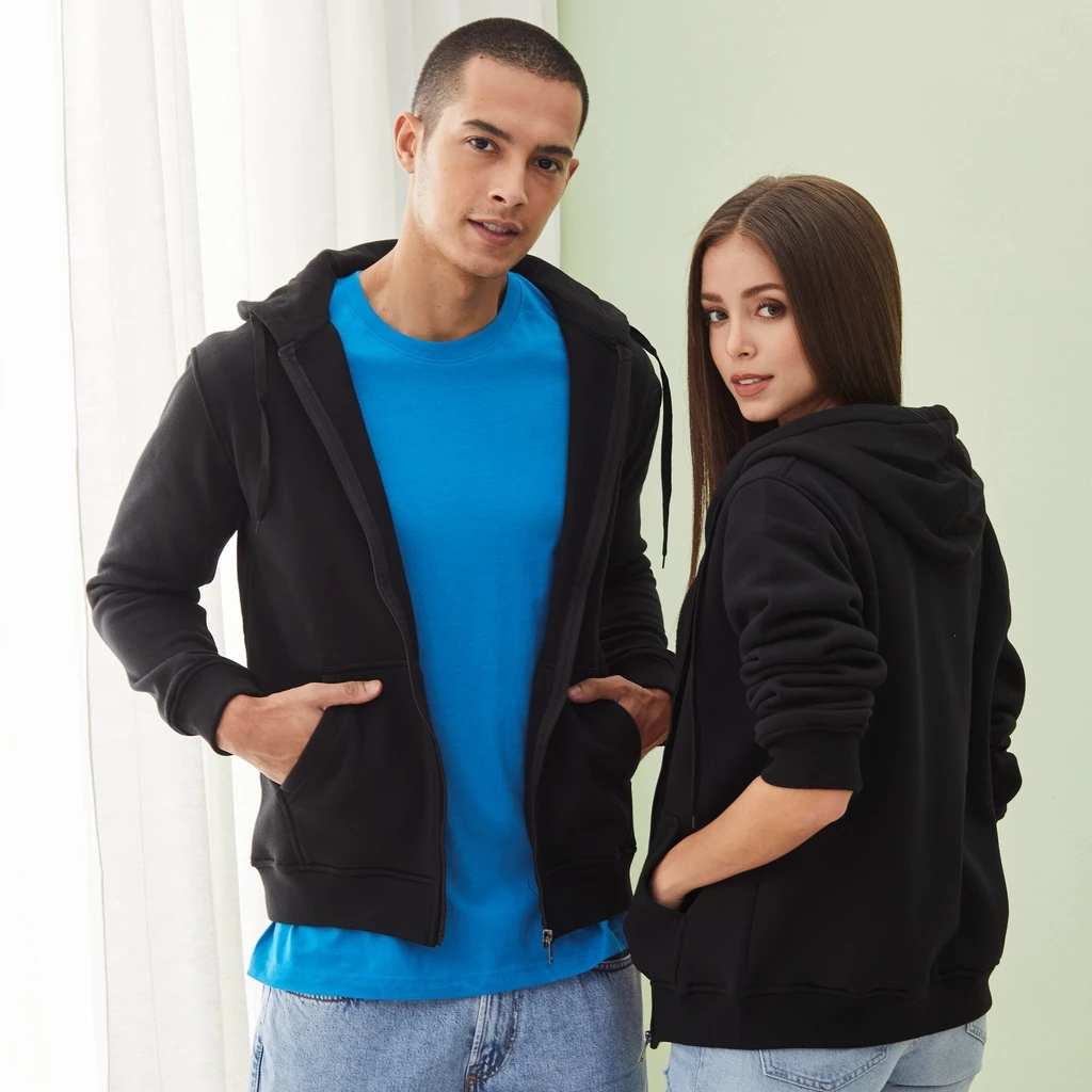LEFONSE FJ01 Fleece Zip Hoodie Jacket Unisex 280gsm - Image 5