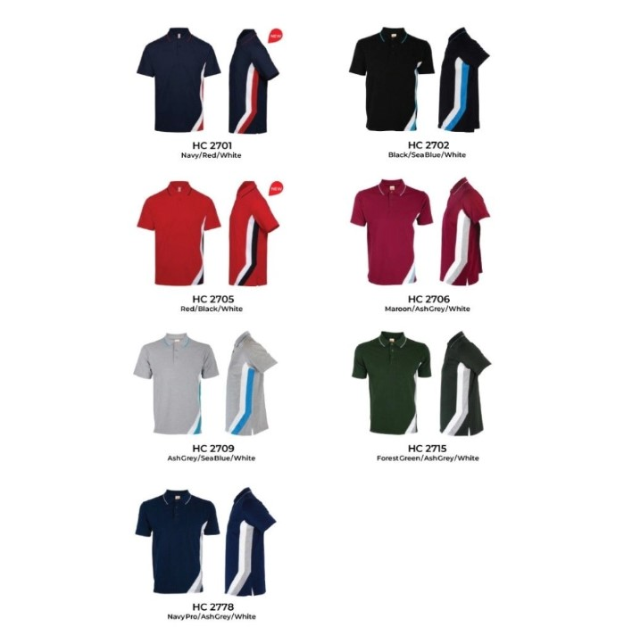 JCP x OREN SPORT Honeycomb Premium Polo Shirt Plain Polo Unisex Baju Polo Lelaki Tshirt Polo Tee Baju Berkolar HC27 - Image 7