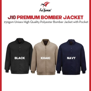 LEFONSE J10 Premium Polyester Bomber Jacket Unisex