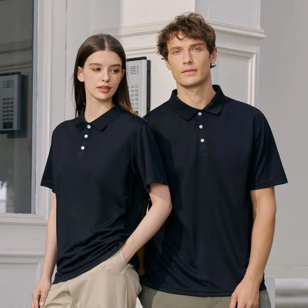 LEFONSE M5000 Cotton Feel Microfiber Quick Dry Polo Unisex 180gsm - Image 2